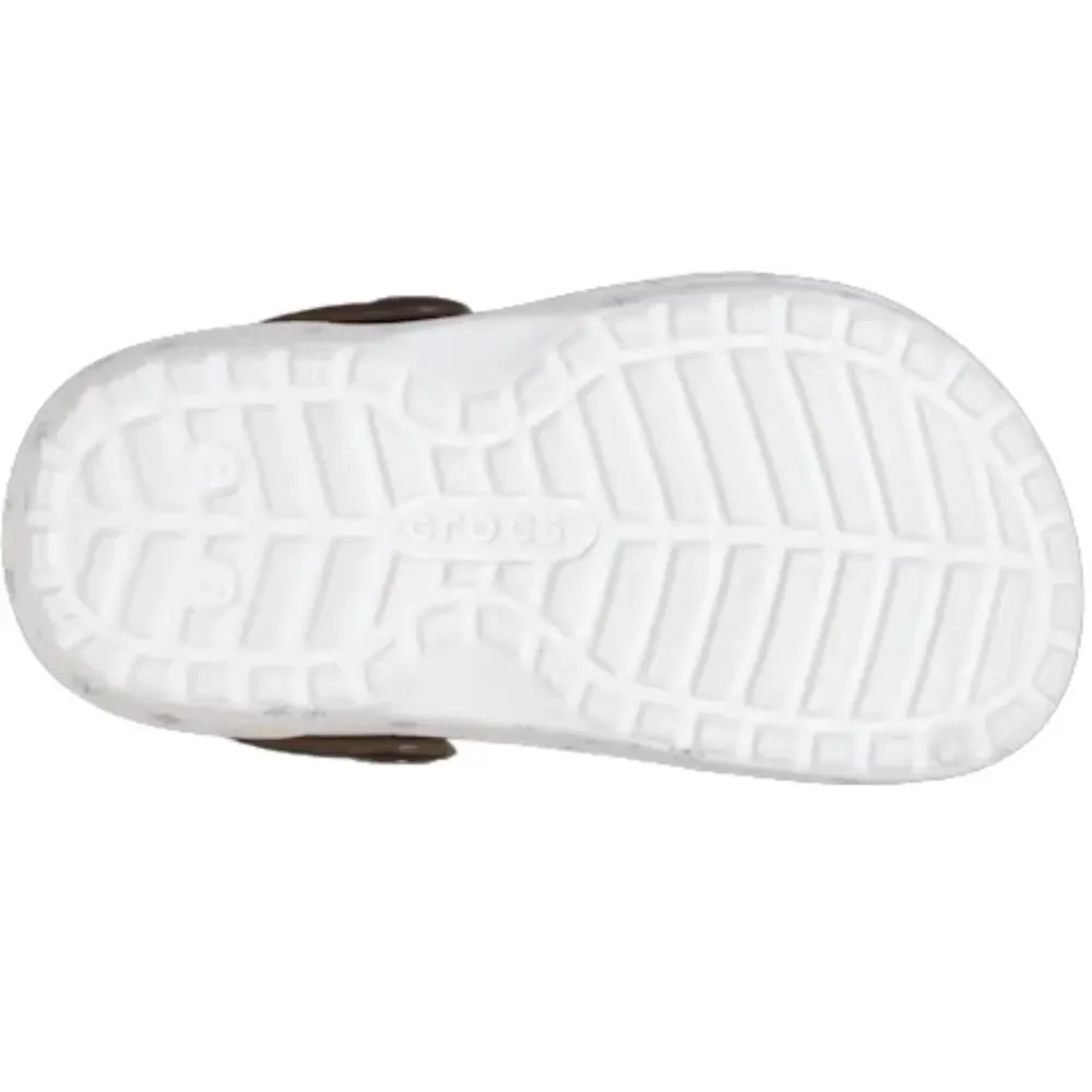 Crocs Frozen Olaf Classics 210236-90H Clogs Toddler White Lined Shoes NIN269